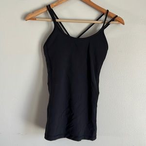 Lululemon Black Athletic Tank size 4 women’s